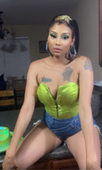 Green metallic corset